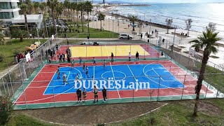 Finalizohet projekti 60000 € i RC Durrës inaugurohen 2 fusha basketbolli në shëtitoren “Taulantia” [upl. by Savory]