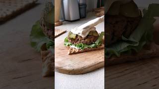 Lentil Burger  comment for full recipe lentil veganburger [upl. by Naillij]