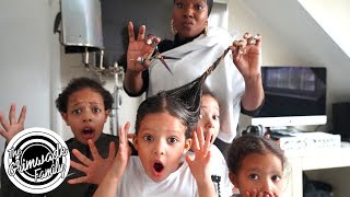 BLACK MUM ATTEMPTS TO CUT MIXED RACE DAUGHTERS HAIR [upl. by Wivina]