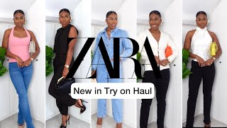 ZARA SPRING HAUL  NEW IN TRY ON HAUL [upl. by Edyaw577]