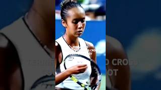 LEYLAH FERNANDEZ TERRIFIC FOREHAND CROSS COURT DROP SHOT shorts [upl. by Enahc964]