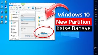 Windows 10 New Partition Kaise Banaye How To Create Partition In Windows 10  Creative Guru Tech [upl. by Valerio]