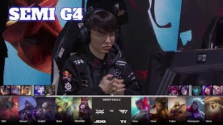 T1 vs JDG  Game 4  Semi Finals LoL Worlds 2023  T1 vs JD Gaming  G4 full [upl. by Etnauj]