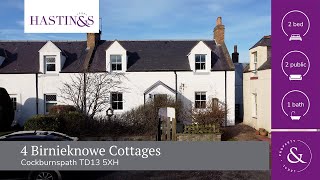 4 Birnieknowe Cottages Cockburnspath TD13 5XH  Video Tour [upl. by Lanna113]