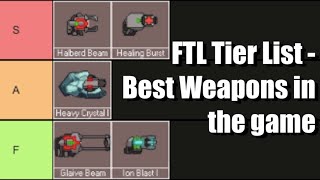 FTL Faster Than Light  EVERY WEAPON TIER LIST  Most Overpowered Weapons in the Game [upl. by Atiuqa]