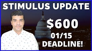 Second Stimulus Check Update Stimulus Check 2 600 IRS Check Deadline SSA SSDI SSI NonFilers [upl. by Elaval807]