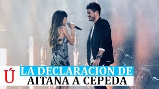 AITANA SE DECLARA A CEPEDA Y LE DICE QUE LE QUIERE EN EL CONCIERTO DE MÁLAGA OPERACIÓN TRIUNFO [upl. by Acinej]