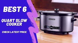 Best 6 quart slow cooker  Top 5 Picks for this month [upl. by Velda]