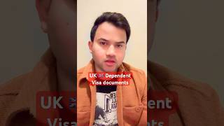 UK Dependent visa new update 🇬🇧  uk dependents visa documents short shorts [upl. by Ecniv]