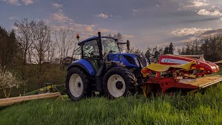 Grass Silage 2019  New Holland t5120 [upl. by Lefty]