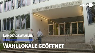 Wahllokale in Bayern und Hessen sind geöffnet  AFP [upl. by Alleirbag]