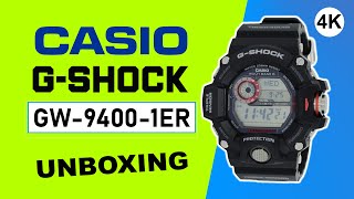 Casio GShock Rangeman GW94001ER Unboxing 4K [upl. by Mahla561]