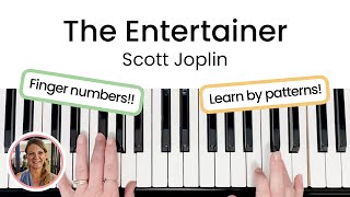 How to play The Entertainer  Scott Joplin  EASY Piano Tutorial [upl. by Demetrius279]