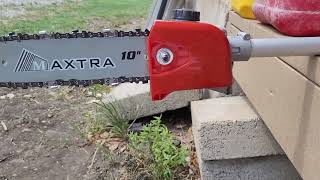 Maxtra pole saw leaking bar amp chain oil [upl. by Monro418]