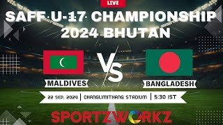 MALDIVES VS BANGLADESH  SAFF U17 Men’s Championship 2024 BHUTAN [upl. by Issac]