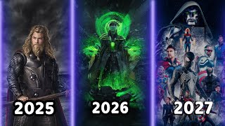 ALL UPCOMING MARVEL MOVIES 2024 2025 amp 2027 [upl. by Attenor13]