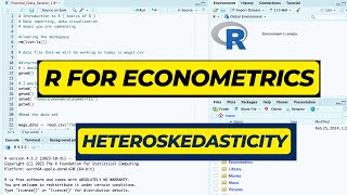 L12  R for Econometrics  Heteroskedasticity  Sem 4 Econometrics baeconomics [upl. by Mitinger]