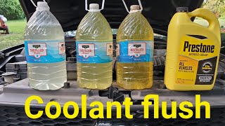 Easiest way to do a coolant flush on 2005 Mustang [upl. by Arlee]