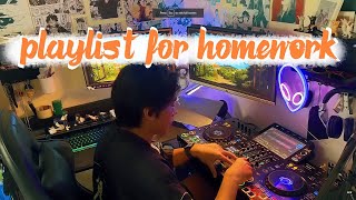 Homeworkฟังไปทำการบ้านไปเพลินๆ Playlist  Pop RnB Korean  By DJ W9 [upl. by Assej]