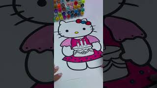 Hello Kitty Coloring Pages 1million hellokitty coloring shorts howtodraw [upl. by Ativel]