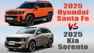 2025 Hyundai Santa Fe vs 2025 Kia Sorento  Similarities And Differences [upl. by Itirahc671]