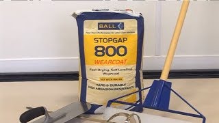 How to mix and apply Stopgap 800 Wearcoat  SelfLevelling Wearing Surface [upl. by Hayouqes]