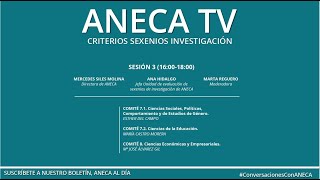 Criterios Sexenios Investigación 2022 Comités 71 72 8  SESIÓN 3 [upl. by Lorilee748]