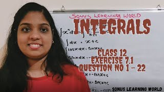 Integrals  Class X11  NCERT Exercise 71  Question No 1  22 [upl. by Andryc]