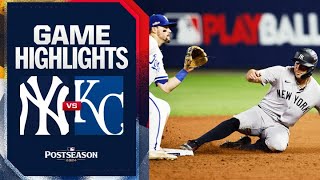 Yankees vs Royals ALDS Game 3 Highlights 10924  MLB Highlights [upl. by Nner711]