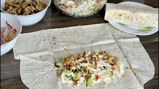 ШАУРМА домашняя с курицей  Супер рецепт домашней шаурмы шавермы Быстро вкусно и просто [upl. by Chaddie]