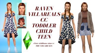 Raven Villareals CC linksToddler to teen😊❤️🦅 [upl. by Brnaby]