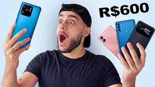 TOP 5 Melhores CELULARES até 600 REAIS 2024 🔥 Guia Completo de Celulares Custo Benefício [upl. by Nerw962]