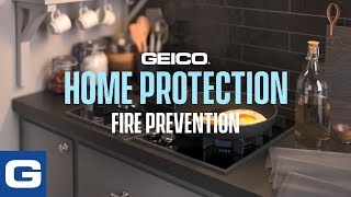 How to Protect Your Home  Fire Prevention  GEICO Insurance [upl. by Euqinobe466]