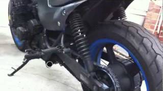 92 Honda Nighthawk CB750 stock exhaust removed [upl. by Jeritah]