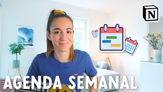 Cómo crear una AGENDA SEMANAL con Notion [upl. by Modeste]