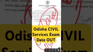 Odisha CIVIL Services Exam Date Out ASO Odisha OPSC [upl. by Ivie242]