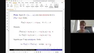 Álgebra Linear  Operadores Autoadjuntos [upl. by Niltag]