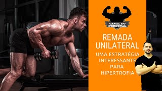 Exercício para Dorsal  Remada Unilateral com Halter [upl. by Hughmanick]