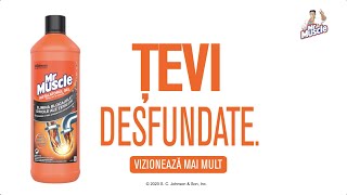 Mr Muscle® Instalatorul Gel Tevi infundate Cum sa desfunzi scurgerea din baie  Mr Muscle® [upl. by Delle]