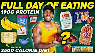 2500 Calorie Full Day of Eating 190g High Protein Diet [upl. by Foulk758]