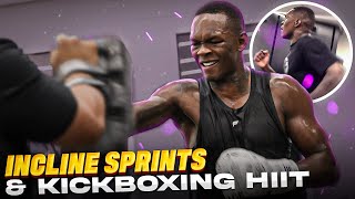 How Israel Adesanya Gets An INTENSE Workout While Travelling [upl. by Ihsoyim]