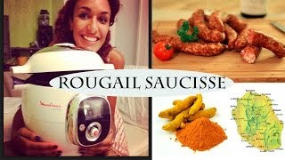 Recette Rougail saucisse facile avec le cookéo Moulinex [upl. by Cindelyn]