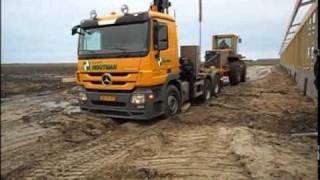 mercedes benz actros 3346 van bouwbedrijf houtman vast [upl. by Nesnej]