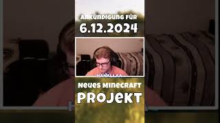 6122024 18 Uhr neues Minecraft Projekt Hanallaa auf twitch live minecraft hanallaa shorts [upl. by Ahsita]