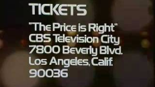 The Price is Right Ticket Plugs 7375 [upl. by Hanyaz635]