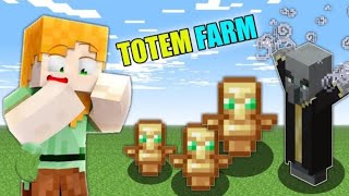 Totem of undying Farm in Minecraft Interesting gameplay Video survival series [upl. by Ynohtnael]