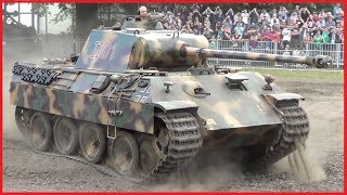 STAHL AUF DER HEIDE 2017  Panzerkampfwagen V Panther A  SdKfz 171267 Panzer  Munster [upl. by Starbuck]