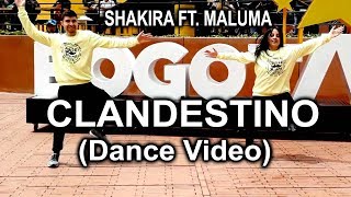 Shakira Ft Maluma  Clandestino Dance Video  Dancers Dav amp Katy  Reto Clandestino [upl. by Emsoc]