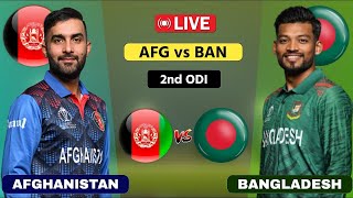 Afghanistan vs Bangladesh Live  2nd ODI  AFG vs BAN Live  Scores amp Commentary cricketliveAfghani [upl. by Kara]