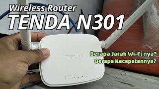 WOW  WIFI TENDA N301 BISA TEMBUS LEBIH DARI 200 METER OUTDOOR KECEPATAN INTERNETNYA [upl. by Kieran]